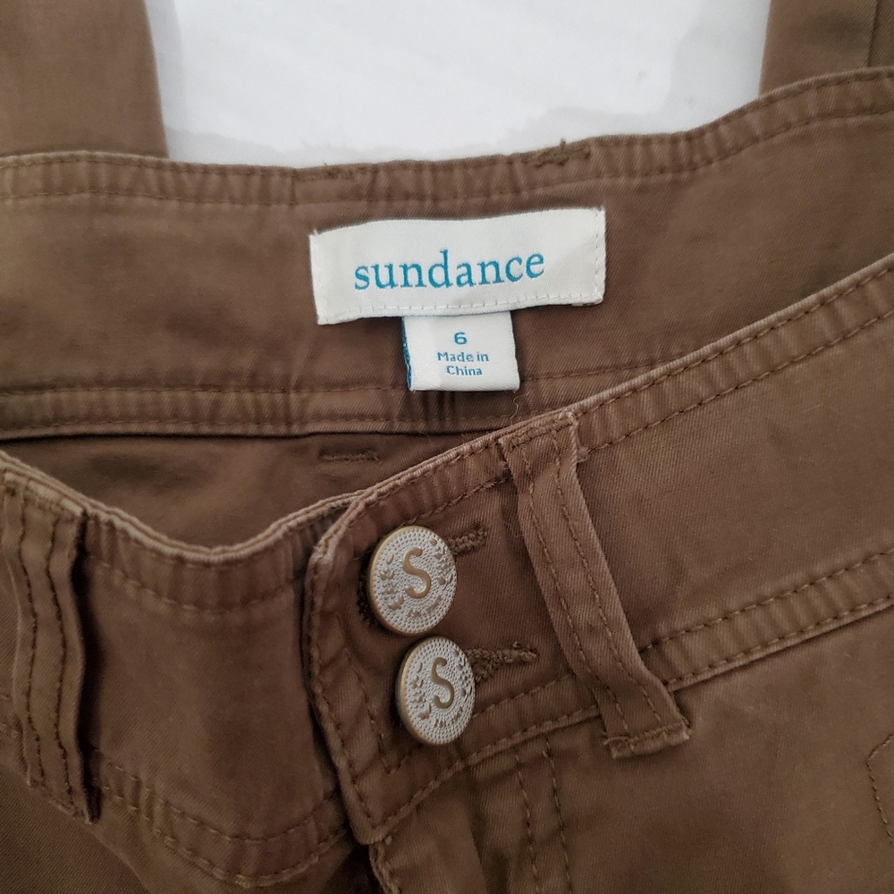 Sundance Melbourne Embroidered Cargo Jogger Pant Army Green Women’s Sz 6 Utility - Picture 6 of 10